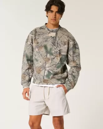 Pantaloncini in misto lino a metà coscia