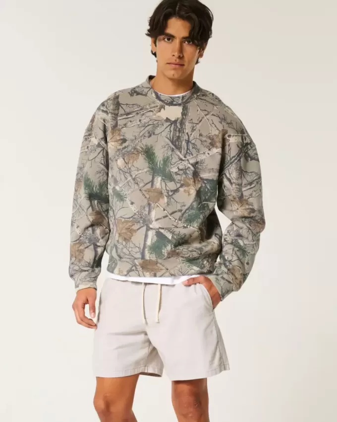 Pantaloncini in misto lino a metà coscia