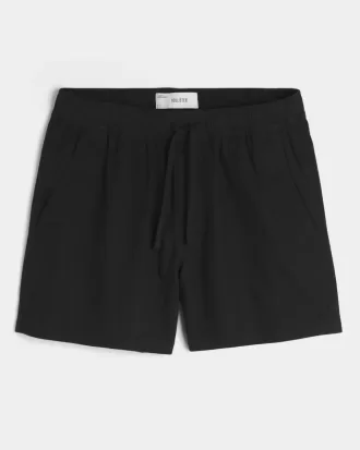 Pantaloncini in misto lino a metà coscia