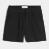 Pantaloncini in misto lino a metà coscia