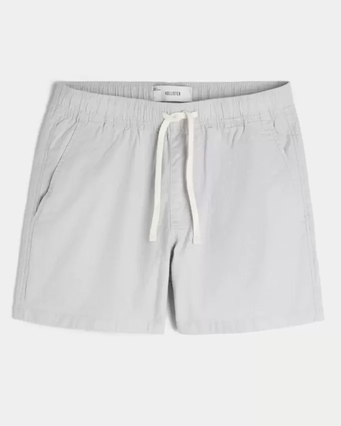 Pantaloncini in misto lino a metà coscia