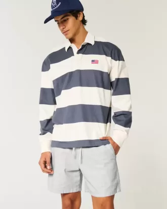 Pantaloncini in misto lino a metà coscia