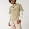 Pantaloncini in misto lino a metà coscia