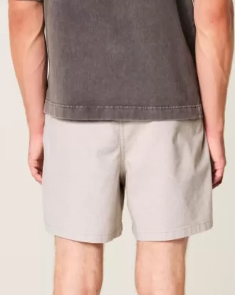 Pantaloncini in misto lino a metà coscia