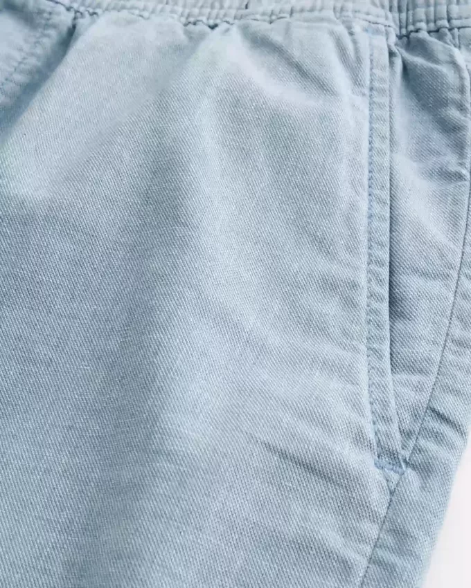 Pantaloncini in misto lino a metà coscia
