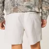 Pantaloncini in misto lino a metà coscia
