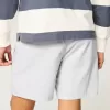 Pantaloncini in misto lino a metà coscia
