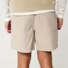 Pantaloncini in misto lino a metà coscia