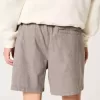 Pantaloncini in misto lino a metà coscia