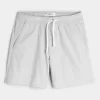 Pantaloncini in misto lino a metà coscia