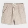Pantaloncini in misto lino a metà coscia