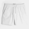 Pantaloncini in misto lino a metà coscia