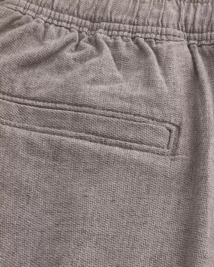 Pantaloncini in misto lino a metà coscia