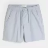 Pantaloncini in misto lino sopra il ginocchio