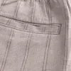 Pantaloncini in misto lino sopra il ginocchio