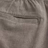 Pantaloncini in misto lino sopra il ginocchio