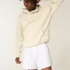 Pantaloncini in seersucker misto lino a metà coscia