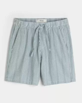 Pantaloncini in seersucker sopra il ginocchio