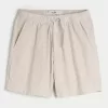 Pantaloncini in seersucker sopra il ginocchio