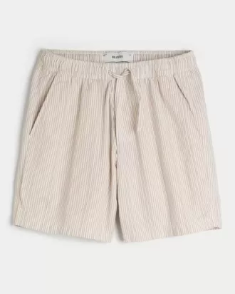 Pantaloncini in seersucker sopra il ginocchio