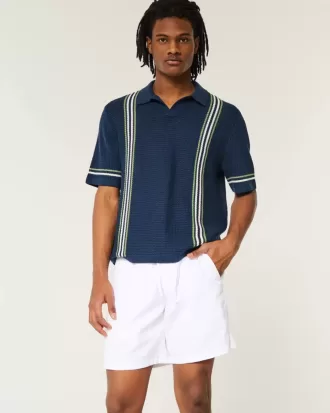 Pantaloncini in seersucker sopra il ginocchio