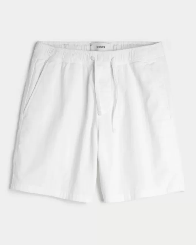 Pantaloncini in seersucker sopra il ginocchio