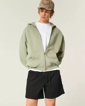 Pantaloncini in twill a metà coscia