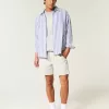 Pantaloncini in twill a metà coscia
