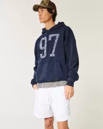 Pantaloncini in twill a metà coscia