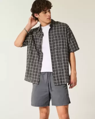 Pantaloncini in twill a metà coscia