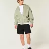 Pantaloncini in twill a metà coscia