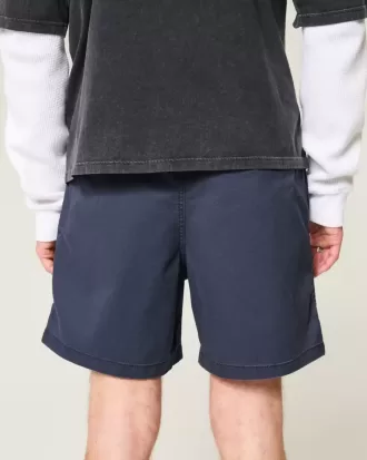 Pantaloncini in twill a metà coscia