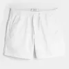 Pantaloncini in twill a metà coscia