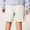 Pantaloncini in twill a metà coscia