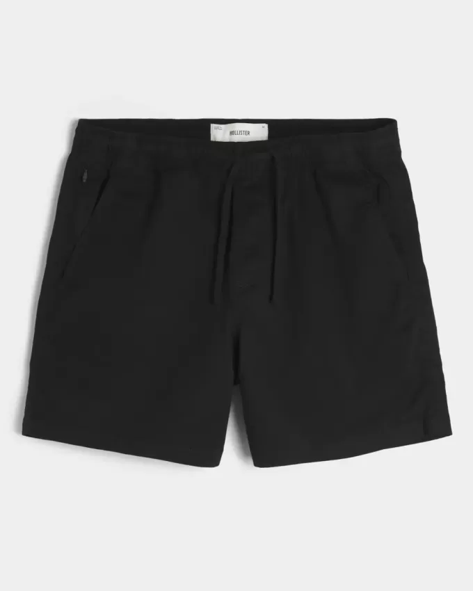 Pantaloncini in twill a metà coscia