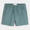 Pantaloncini in twill a metà coscia