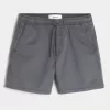 Pantaloncini in twill a metà coscia
