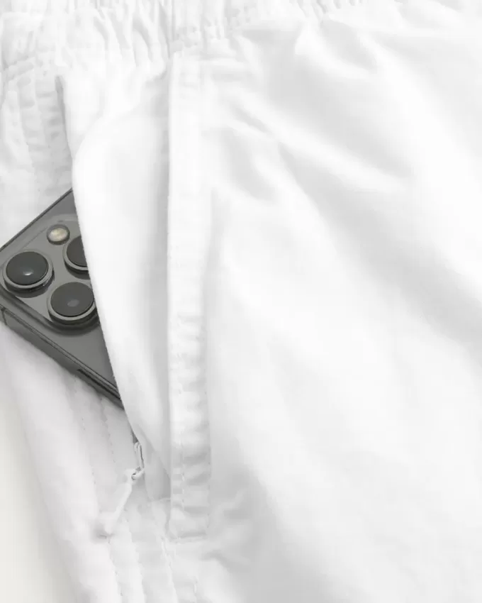Pantaloncini in twill a metà coscia
