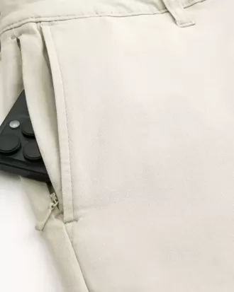 Pantaloncini in twill fino al ginocchio