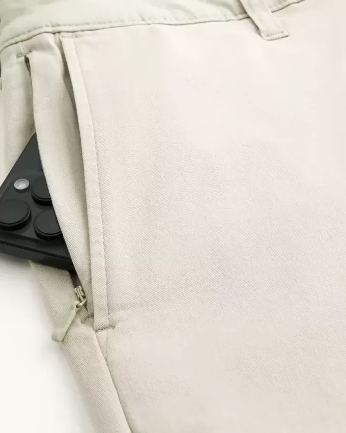 Pantaloncini in twill fino al ginocchio