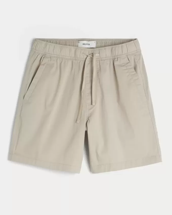 Pantaloncini in twill sopra il ginocchio