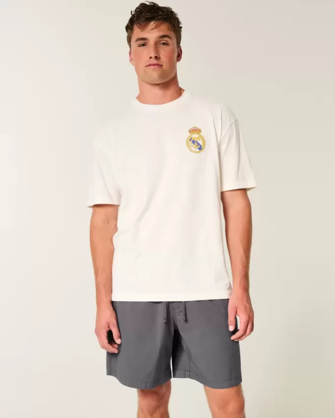 Pantaloncini in twill sopra il ginocchio