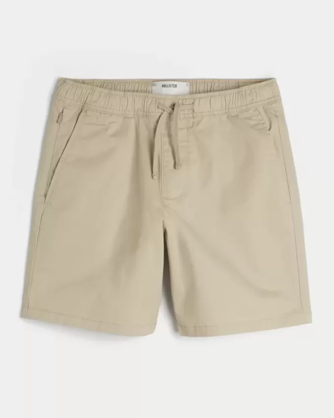 Pantaloncini in twill sopra il ginocchio
