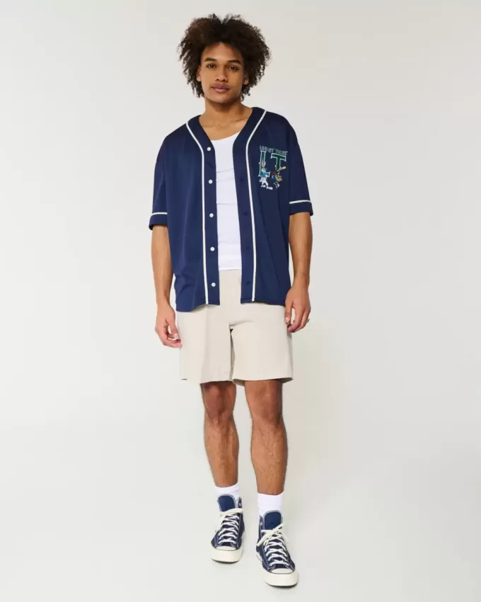 Pantaloncini in twill sopra il ginocchio