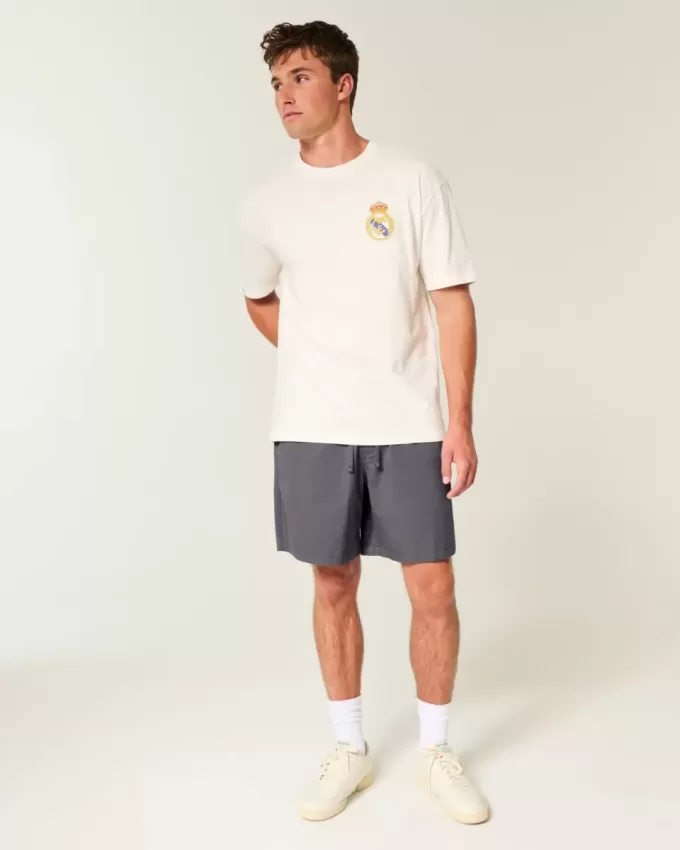 Pantaloncini in twill sopra il ginocchio