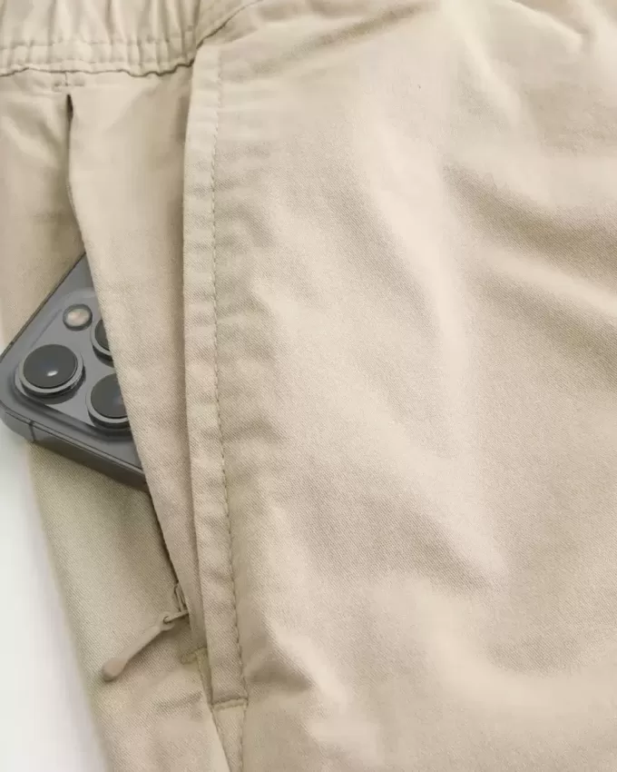 Pantaloncini in twill sopra il ginocchio
