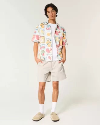 Pantaloncini in twill sopra il ginocchio