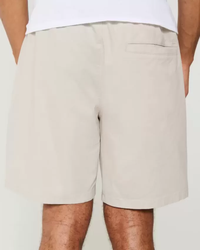 Pantaloncini in twill sopra il ginocchio