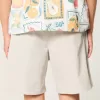 Pantaloncini in twill sopra il ginocchio