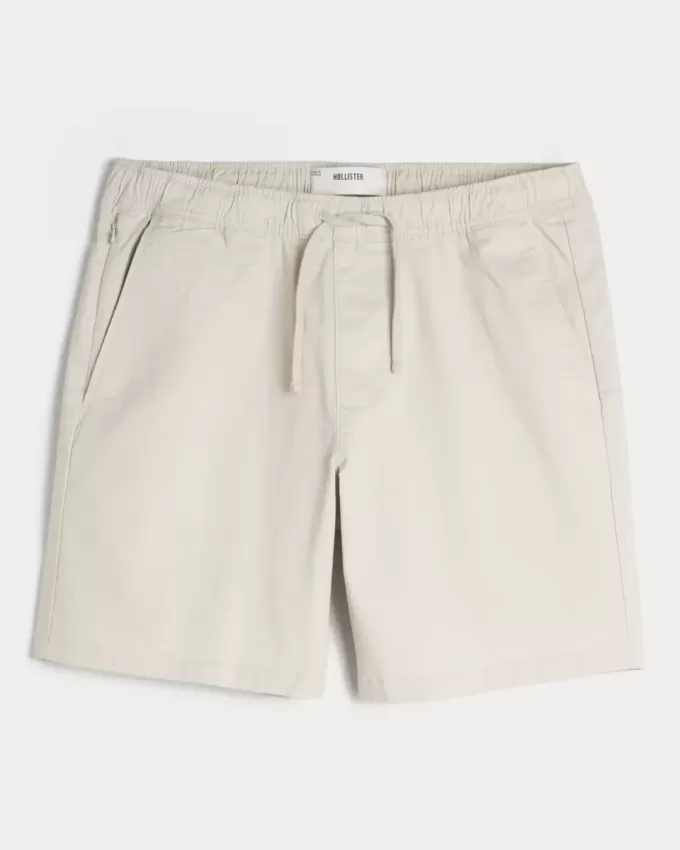 Pantaloncini in twill sopra il ginocchio
